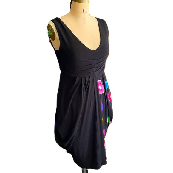 Designs by Naomi vintage Y2K asymmetrical design dress polka dots - Picture 6 of 15